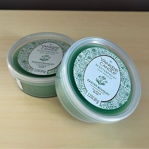 Two New Yankee Candle Easter Bouquet Tulips & Musk Wax Melt Cups